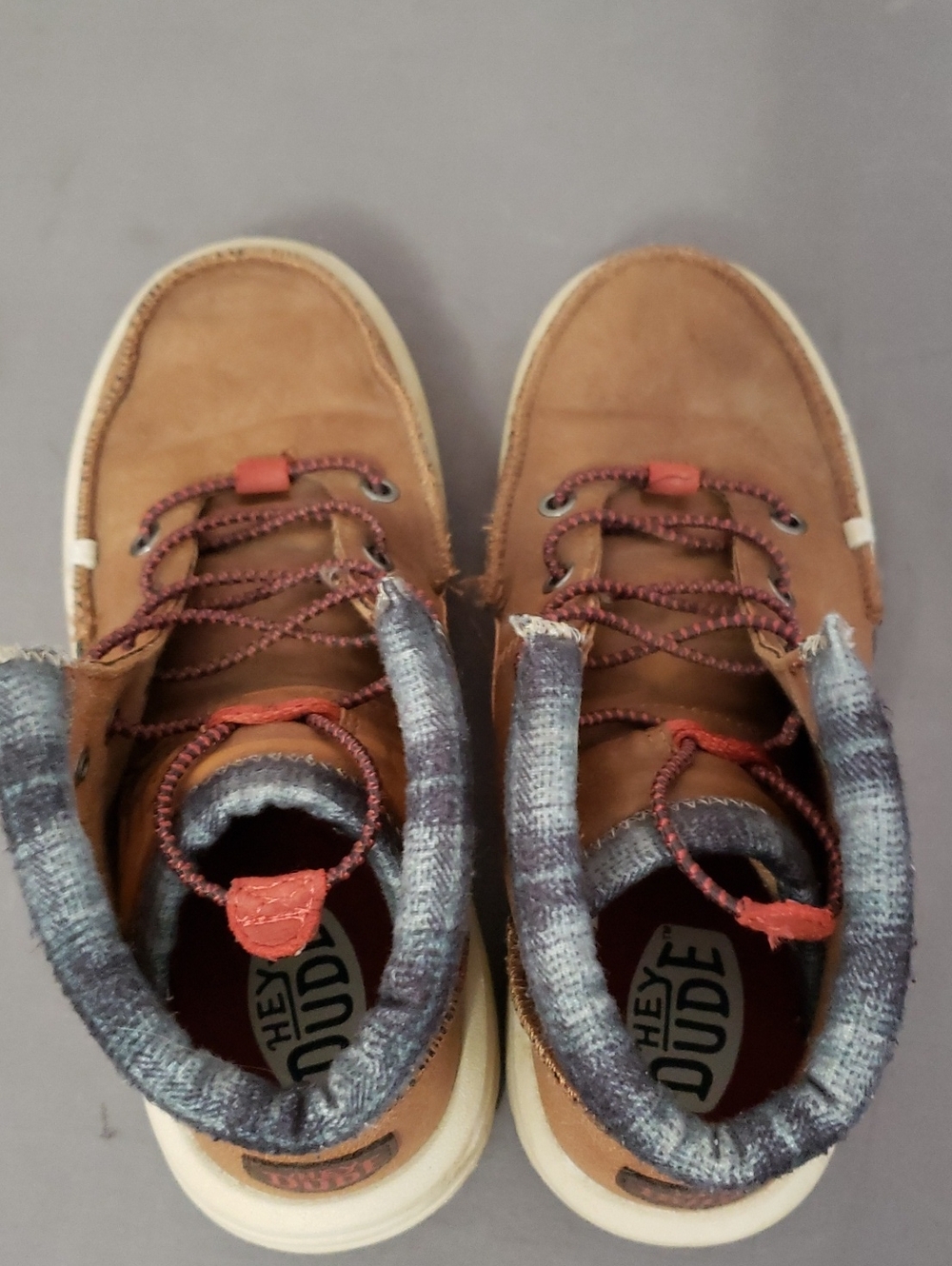 Kids Hey-dude Brown Bradley Boots J4 - Picture 5 of 7